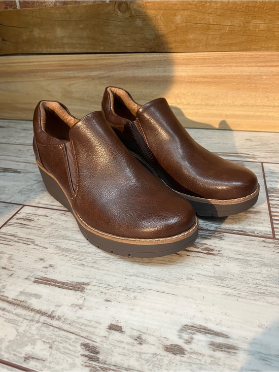 Eurosoft Shoes - Eurosoft Fabri Wedge Slip On Loafer Boots Womens 7.5M Dark Brown Comfort